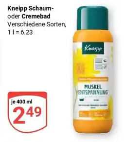 Globus Kneipp Schaum- oder Cremebad Angebot