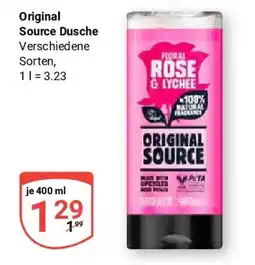 Globus Original Source Dusche Angebot
