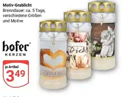 Globus hofer KERZEN Motiv-Grablicht Angebot