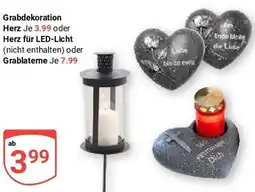 Globus Grabdekoration Herz Angebot
