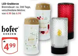Globus LED-Grabkerze hofer KERZEN Angebot