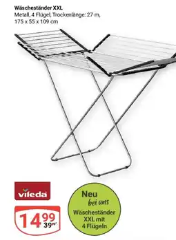 Globus Wäscheständer XXL von vileda Angebot