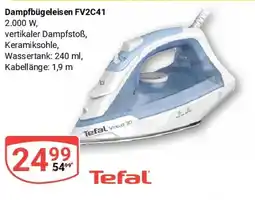 Globus Dampfbügeleisen FV2C41 Tefal Angebot