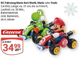Globus Carrera RC Fahrzeug Mario Kart World, Mario oder Yoshi Angebot
