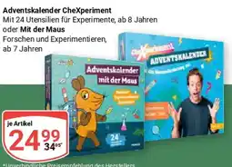 Globus Adventskalender CheXperiment oder Mit der Maus Angebot