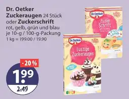 V Markt Dr. Oetker Zuckeraugen Angebot