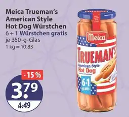 V Markt Meica Trueman's American Style Hot Dog Würstchen Angebot