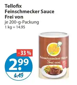 V Markt Tellofix Feinschmecker Sauce Angebot