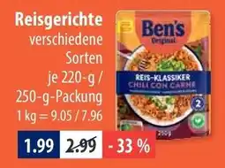 V Markt Ben's Original Reis-Klassiker Chili con Carne Angebot
