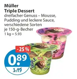 V Markt Müller Triple Dessert Angebot