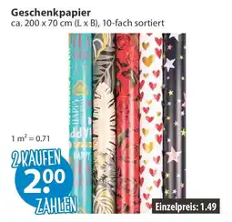 V Markt Geschenkpapier Angebot