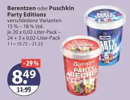 V Markt Berentzen oder Puschkin Party Editions Angebot