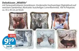V Markt Dekokissen „Wildlife“ Angebot