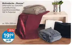 V Markt Wohndecke "Sherpa" Angebot