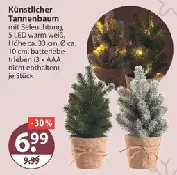 V Markt Künstlicher Tannenbaum Angebot