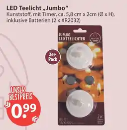 V Markt LED Teelicht "Jumbo" Angebot