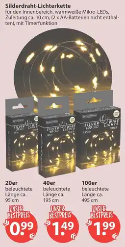 V Markt SILVER WIRE LIGHTS Angebot