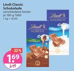 V Markt Lindt Classic Schokolade Angebot