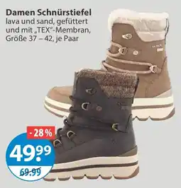 V Markt Damen Schnürstiefel lava und sand Angebot