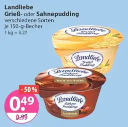 V Markt Landliebe Grieß- oder Sahne Pudding Angebot
