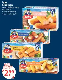 V Markt Iglo Stäbchen Angebot