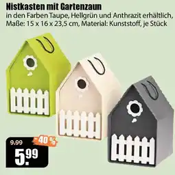 V Baumarkt Nistkasten mit Gartenzaun Angebot