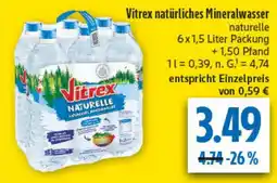 diska Vitrex natürliches Mineralwasser Angebot