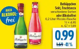 diska Rotkäppchen Sekt, Fruchtsecco oder Alkoholfrei Angebot