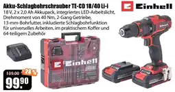 V Baumarkt Akku-Schlagbohrschrauber TE-CD 18/40 Li-i Einhell Angebot
