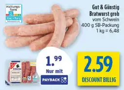 diska Schwartz Bratwurst grob Angebot