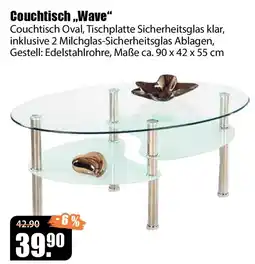V Baumarkt Couchtisch „Wave“ Angebot