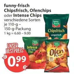 V Markt funny-frisch Chipsfrisch, Ofenchips oder Intense Chips Angebot
