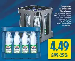 diska Margon oder Bad Brambacher Mineralwasser Angebot