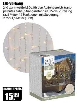 V Baumarkt LED-Vorhang Angebot