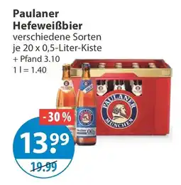 V Markt Paulaner Hefeweißbier Angebot