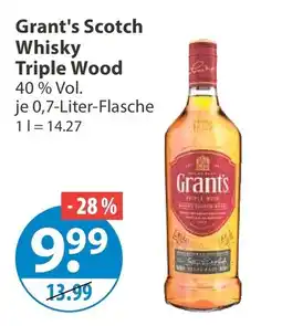 V Markt Grant's Scotch Whisky Triple Wood Angebot