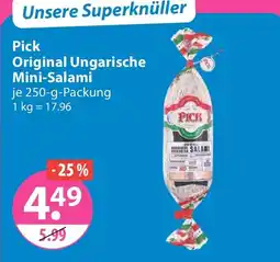 V Markt Pick Original Ungarische Mini-Salami Angebot