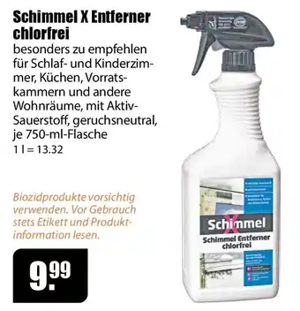 Schimmel X Entferner chlorfrei