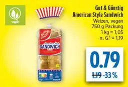 diska Gut & Günstig American Style Sandwich Angebot