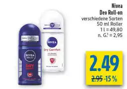 diska Nivea Deo Roll-on Angebot