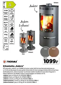 Leitermann Baumarkt Kaminofen „Andorra“ Angebot