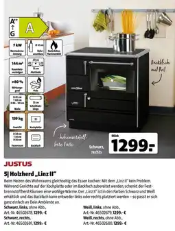 Leitermann Baumarkt JUSTUS Holzherd „Linz II“ Angebot