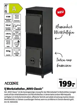 Leitermann Baumarkt ACCENTE Werkstattofen „NIVO Classic“ Angebot