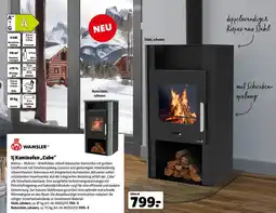 Leitermann Baumarkt WAMSLER Kaminofen „Cube" Angebot