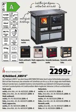 Leitermann Baumarkt Holzherd „K85F II“ WESTMINSTER Angebot