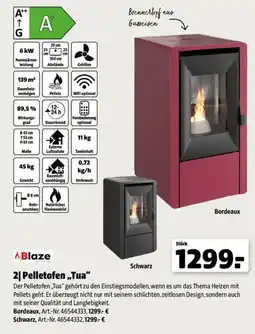Leitermann Baumarkt Blaze Pelletofen „Tua“ Angebot