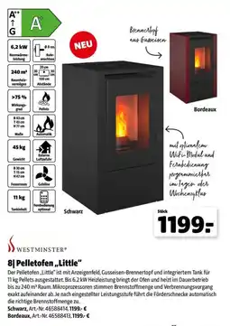 Leitermann Baumarkt WESTMINSTER Pelletofen „Little“ Angebot