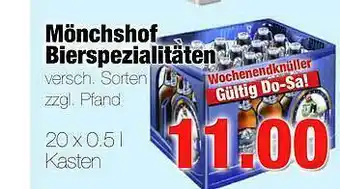 Edeka Scherer Mönchshof Bierspezialitäten Angebot