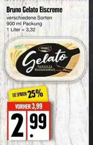 Edeka Bruno Celato Eiscreme Angebot