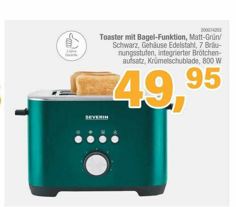 Toaster Mit Bagelfunktion Angebot bei Schleudermaxx
